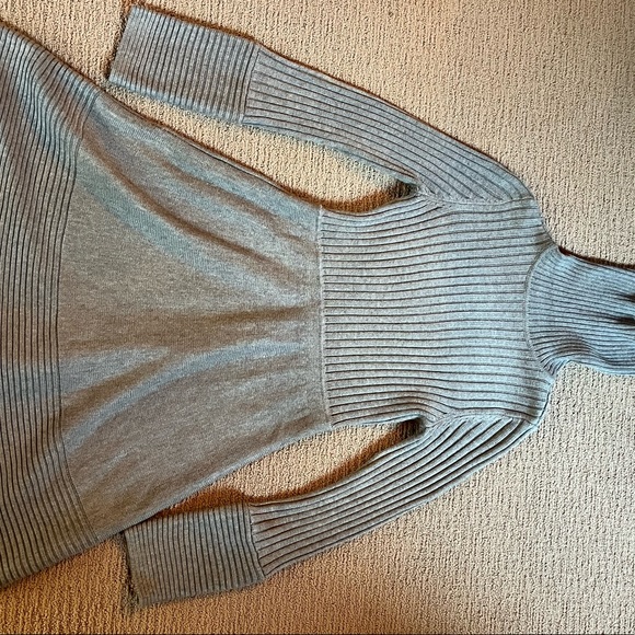 Nordstrom Eliza J Gray Turtleneck Sweater Dress - Picture 8 of 8